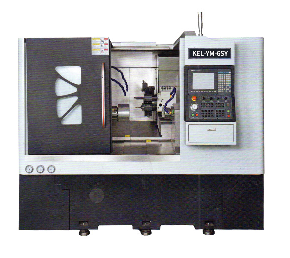  kel-Ym-6SY CNC雙主軸單動力刀塔車銑復(fù)合數(shù)控車床 