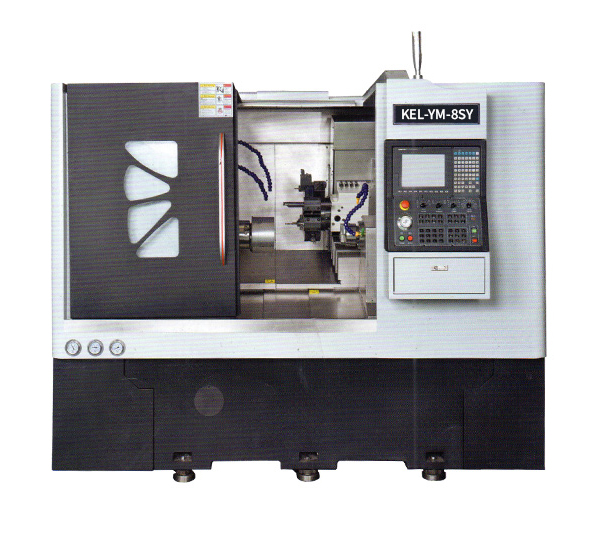 kel-Ym-8SY CNC雙主軸單動力刀塔車銑復合數(shù)控車床