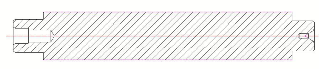 加工:同時(shí)加工端面、外圓、倒角、內(nèi)孔、中心孔。