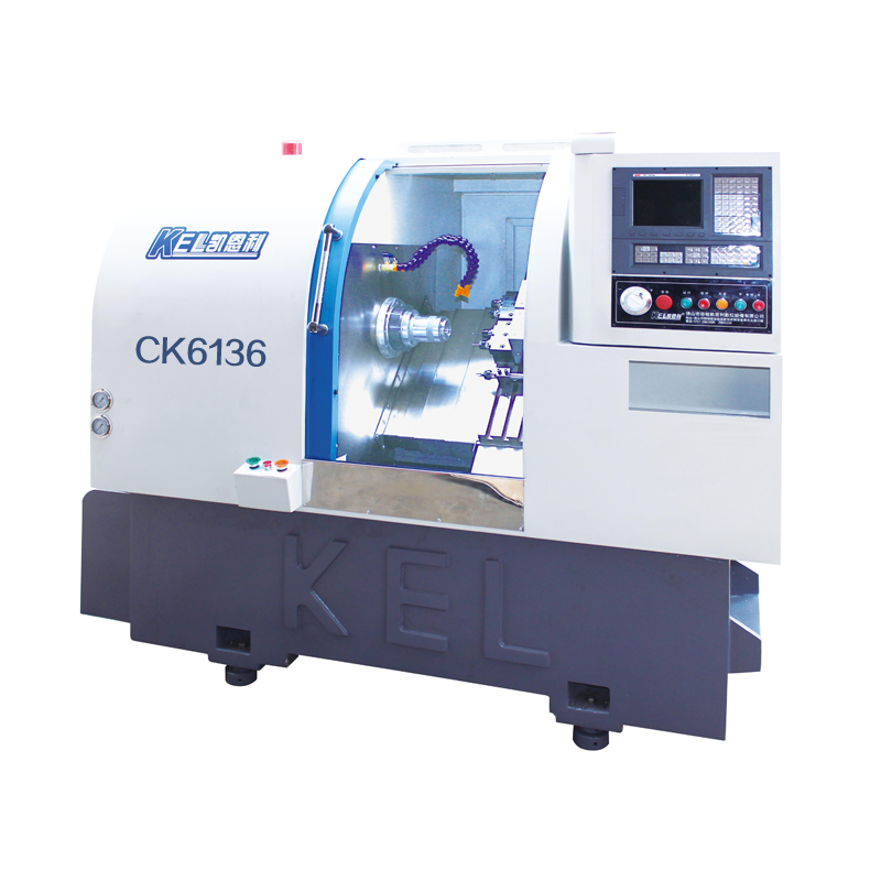 CKX6136C—C∠45斜床身 (排刀型帶端銑側銑動力頭）車銑復合數控車床—高配置