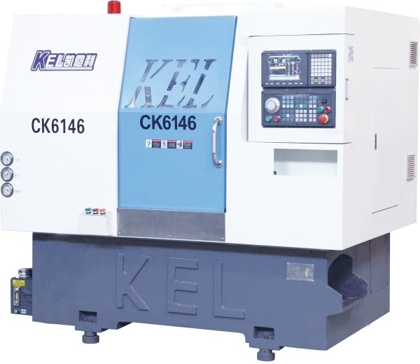 46 刀塔 帶動力頭 車銑復(fù)合機（ 45度斜床身 線軌機）CK6146D-C