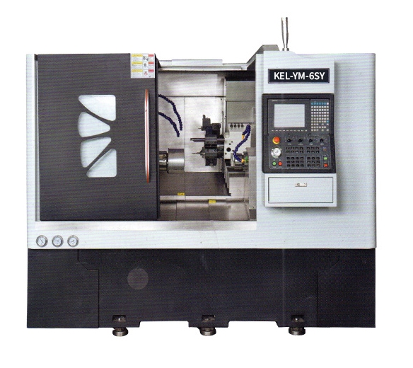 kel-Ym-6SY CNC雙主軸單動力刀塔車銑復(fù)合數(shù)控車床  