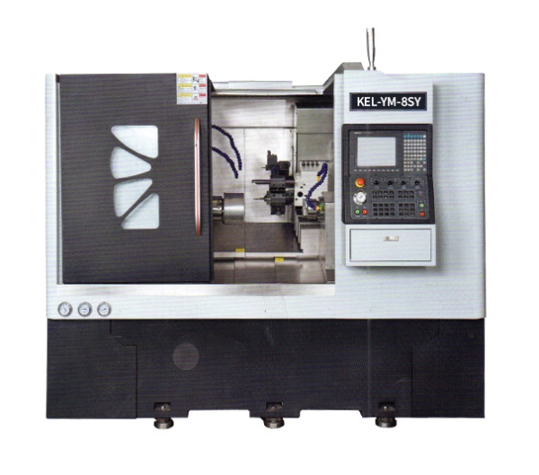 kel-Ym-8SY CNC雙主軸單動力刀塔車銑復合數(shù)控車床